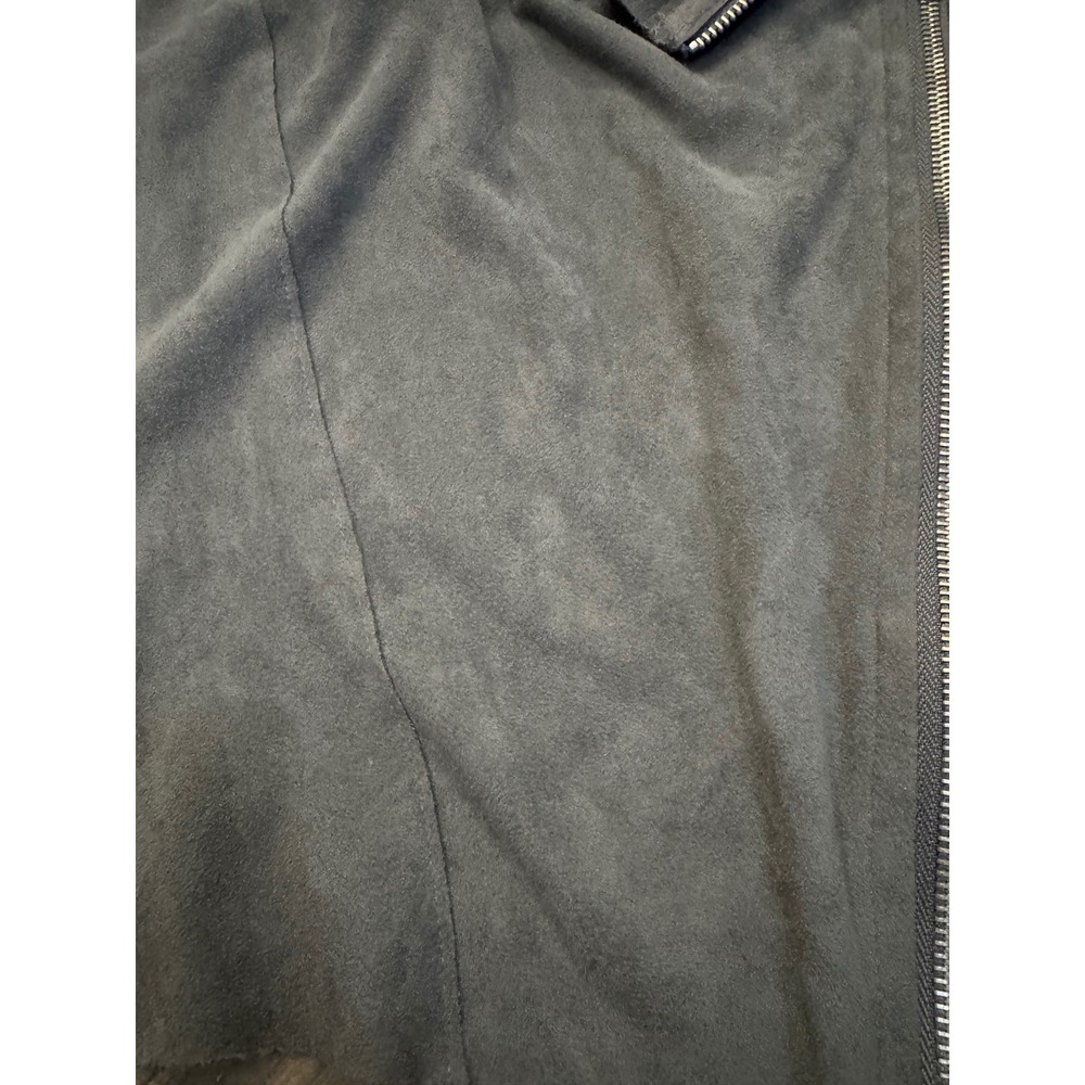 Blank NYC Womens Gray Faux Suede Asymmetric Zip Moto Jacket XS 76X-9020NO - Picture 3 of 7